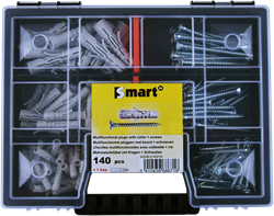 pgb-Europe SMART | Assortimentdoos pluggen+schroeven 140dlg - SM0ASSN000603