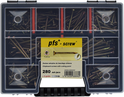 pgb-Europe PGB-FASTENERS | Assortimentsdoos schroeven 280 dlg PWVTV ZnG - ASS008002028002