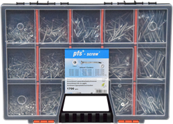 pgb-Europe PGB-FASTENERS | Assortimentsdoos met schroeven 1700 dlg PWVTV - ASS014001170002