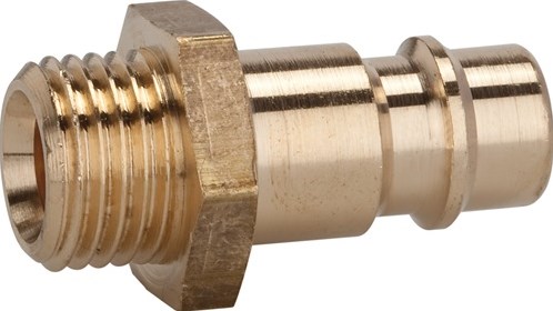 Promat/Tecwerk Steeknippel | messing blank stekker DN 7,2 | buitenschroefdraad G 1/2 inch - 4000351923