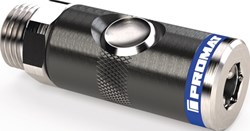 Promat/Tecwerk Luchkoppeling met drukknopontgrendeling | DN 7,4, buitenschroefdraad aluminium | schroefdraad G 1/4? 13,16 mm - 4000351990