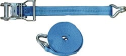 Promat Sjorband | DIN EN 12195-2 | lengte 4 m breedte 35 mm | met ratel + punthaak | LC omdr. 2000 daN - 4000365143 4000365143