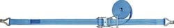 Promat Sjorband | DIN EN 12195-2 | lengte 4 m breedte 25 mm | met ratel + punthaak | LC omdr. 800 daN - 4000365144 4000365144
