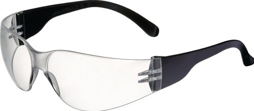 Promat /tecwerk veiligheidsbril | daylight basic | en 166 | beugel zwart, ring helder | polycarbonaat - 4000370018 afbeelding