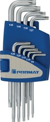 Promat/Tecwerk Haakse schroevendraaierset | 9 delig T9-T45 | kunststof houder - 4000825113