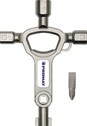 Promat Schakelkastsleutel | 9 functies | geïntegreerde flesopener - 4000829772 - 4000829772