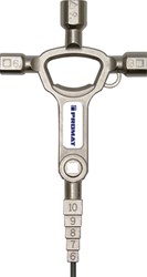 Promat/Tecwerk Schakelkastsleutel | 13 functies | geïntegreerde flesopener - 4000829773