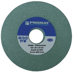 Promat/Tecwerk Slijpmachineschijf | d.200xB25x32mm fijn 80 | vorm A | siliciumcarbide - 4000842068