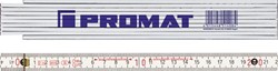 Promat Duimstok | lengte 2 m | mm/cm EG III | beukenhout wit - 4000853076 4000853076