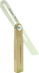 Promat Zweihaak | raillengte 250 mm | messing | met gelakte beukenhout - 4000858515 - 4000858515