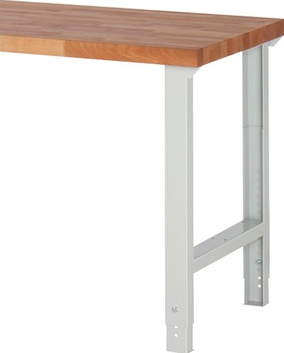 Promat/Tecwerk Werkbankvoet | BK 650 | verstelbaar | H750-1100xB70/120mm | lichtgrijs, RAL 7035 - 9000425540