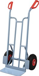 Promat/Tecwerk Steekwagen | hoogte 1150 mm schep-L150xB400mm | lucht-banden | draagvermogen 250 kg | duifblauw, RAL 5014 - 9000443049
