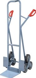 Promat Trapsteekwagen | hoogte 1300 mm schep-mt. L250xB320mm | stalen buis 3armige wielster | volledig rubberen wielen - 9000443160 9000443160