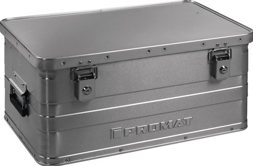 Promat/Tecwerk Aluminium box | L580xB380xH275mm 47 l | met klapdeksel en cilinderslot - 9000447951