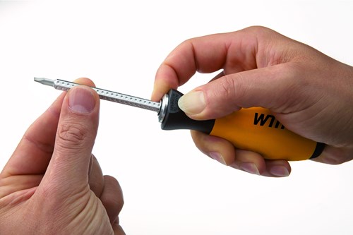 Wiha 284 Schroevendraaierhandgreep SoftFinish-telescopic voor SYSTEM 6 wisselschacht 6.0 mm - 30372-2