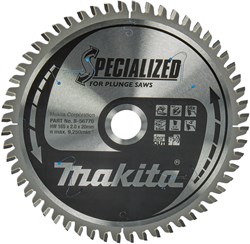 Makita Accessoires Invalcirkelzaagblad | Aluminium | 165X20X2 56T - B-56770