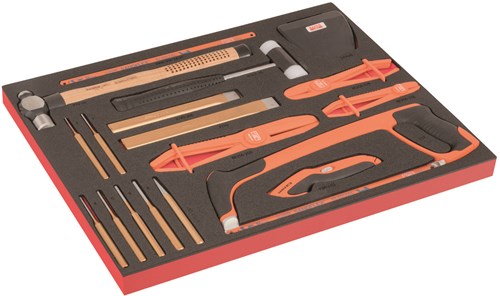 Bahco Foaminlay Fit&Go 3/3 met slag- en snijgereedschap en slangklemtangen - met lasermarkering - 26-delig - FF1A224LM