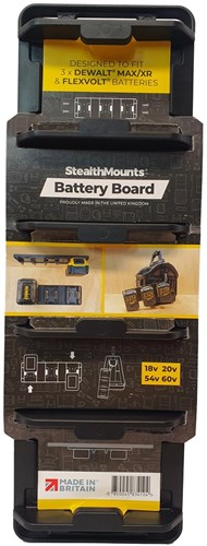 Stealthmounts Batterijhouder voor DeWalt 20v XR | Zwart - BD-DW20-1