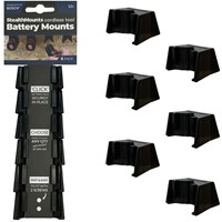 StealthMounts BM-BO108-BLK-6 Accuhouder voor Bosch 10.8/12V | Zwart | 6-pack - BM-BO108-BLK-6