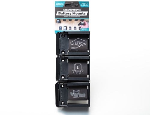 StealthMounts BM-MK12-BLK-6 Accuhouders voor Makita 12v CXT | Zwart | 6 stuks - BM-MK12-BLK-6-2