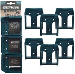 StealthMounts BM-MK40-BLU-6 Accuhouder voor Makita 40V XGT | Blauw | 6-pack - BM-MK40-BLU-6