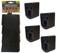StealthMounts BM-RY18-4 Accuhouders voor Ryobi 18v ONE+ | Zwart | 4 stuks - BM-RY18-4