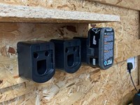 StealthMounts BM-RY18-4 Accuhouders voor Ryobi 18v ONE+ | Zwart | 4 stuks - BM-RY18-4-2