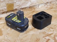 StealthMounts BM-RY18-4 Accuhouders voor Ryobi 18v ONE+ | Zwart | 4 stuks - BM-RY18-4-3