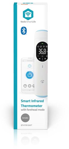 Nedis SmartLife Infrarood Thermometer | LED-Scherm | Oor / Voorhoofd | Wit - BTHTIR10WT-3