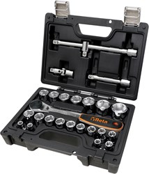 Beta BW 923E/C25 Dopsleutelset 1/2" 8 t/m 32mm | 25 Delig - 009236125