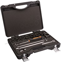 Bahco Doppenset 1/2" | slanke ratel | twaalfkant | inch-maten - 23-delig - koffer - 7823DZS
