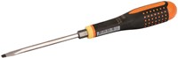 Bahco Schroevendraaier ERGO™ | driecomponentengreep | doorlopend blad | gleuf | 1 mm x 5.5 mm x 100 mm | retailverpakking - SBE-8150TB