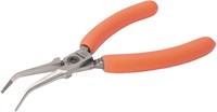 Bahco Precisiepunttang | compact | 45° afgebogen punt | oranje PVC-handgrepen | 141 mm - C3745