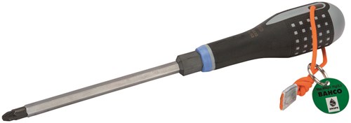 Bahco Schroevendraaier ERGO™ | met Dyneema koord | driecomponentengreep | zeskantkling | Pozidriv | PZ3 x 150 mm - TAH - TAHBE-8830