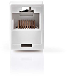 Nedis Netwerkkoppeling | CAT5 | Onafgeschermd | RJ45 Female | RJ45 Female | Recht | ABS | Doos - CCGB89005WT