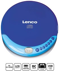 Lenco Draagbare CD-speler met oplaadfunctie Blauw - CD-011BU