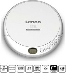 Lenco Draagbare CD MP3 speler anti-schok Zilver - CD-201SI