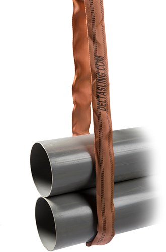Delta Rondstrop | volgens EN 1492-2 | bruin | 6 ton | 75 mm | 2 m - CO.RS.060002 CO.RS.060002