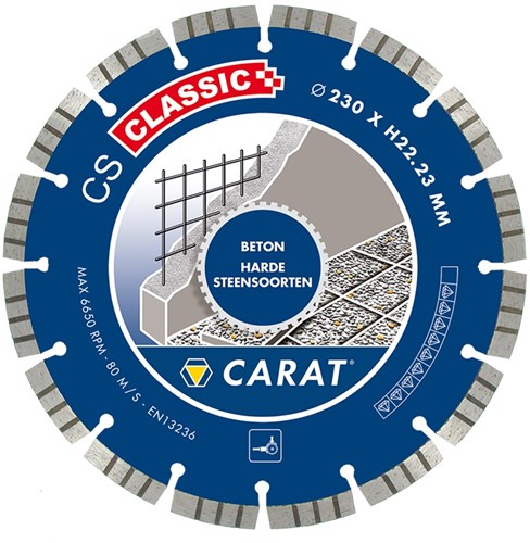 Carat DIAMANTZAAG BETON Ø150x22,23MM, CS CLASSIC - CSC1509000 - CSC1509000