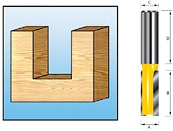 Makita Accessoires Groeffrees HM 16mm S8 - D-10322