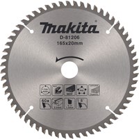Makita Accessoires Cirkelzaagblad div. materialen 165x20x2,2 60T 5g - D-81206