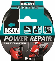 Bison Power Repair Tape Zwart Rol 10M - 6311861 - 6311861