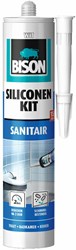 Bison Siliconenkit Sanitair Wit Crt 300Ml*12 Nl - 1491325 - 1491325