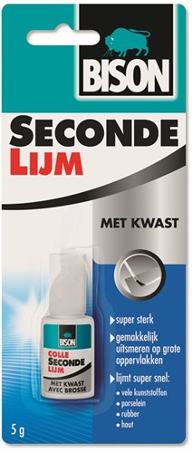 Bison Secondelijm Met Kwast Crd 5G*12 Nl - 1490276