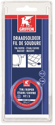 Griffon Draadsoldeer Tin/Koper 97/3 Ms 3Mm Fpb 100G*6 Nlfr - 6312610 - 6312610