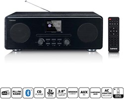 Lenco DAB+ FM-radio met CD MP3-speler Bluetooth Zwart - DAR-061BK