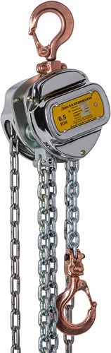 Delta Vonkvrije handkettingtakel | ATEX zone 1 | met gegalvaniseerde lastketting | 6 m | 1 ton - DC.0.06501006 DC.0.06501006