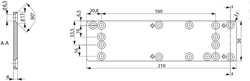 ASSA ABLOY DCA124 Vervanging-montageplaat voor DC500 en DC700 | gegalvaniseerd - A000084787
