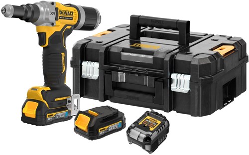 DeWalt DCF414E2GT-QW Accu Klinknagelpistool | 6,4 mm | XR 18V | 2x 1,7Ah Accu's + lader | In koffer - DCF414E2GT-QW
