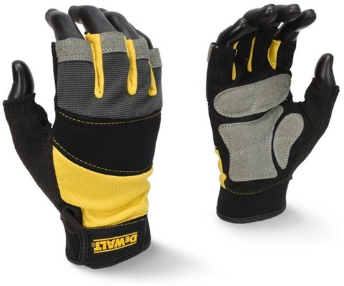 DeWalt dpg213 zwarte handschoen | halve vingers | maat l - dpg213leu afbeelding